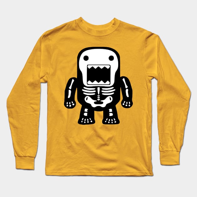 Car Decals Domo Skull Motorcycle Long Sleeve T-Shirt by Zidnareo